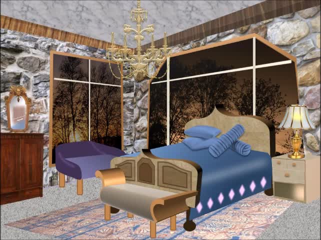 Illustrations Using PowerPoint | Cozy Bedroom At Dusk | Inspiration for Creative PowerPoint |