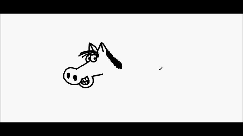 How to draw a cartoon horse