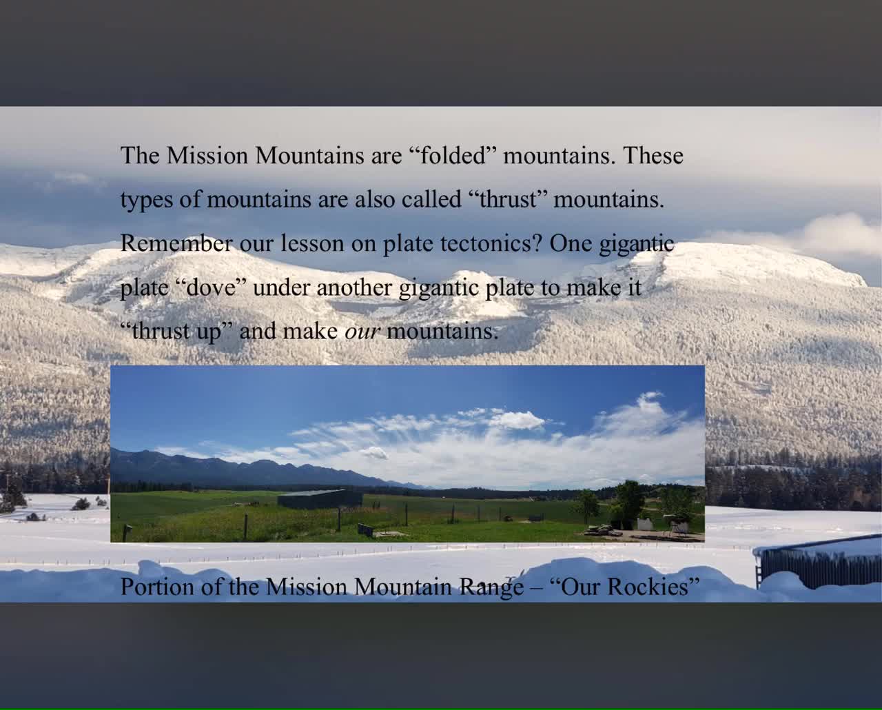 Our Beautiful Mountains in Montana