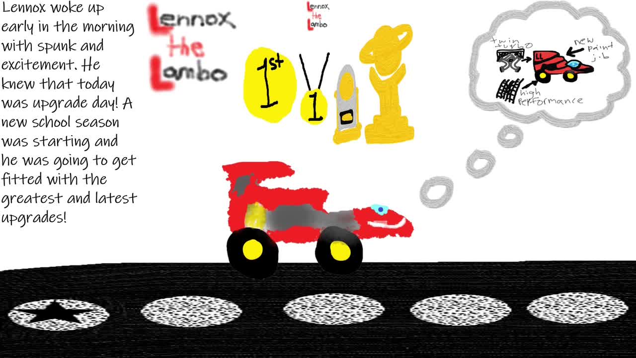 Lennox the Lambo-Back to School