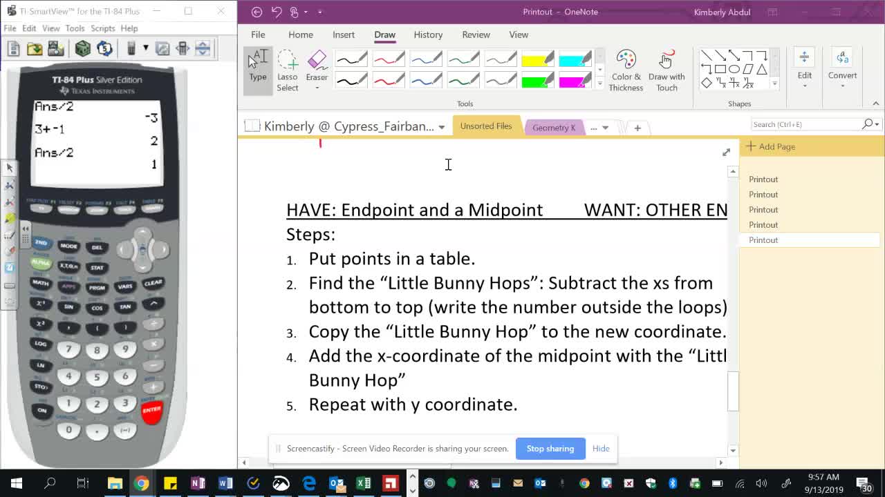 Endpoint from a Midpoint and Another Endpoint