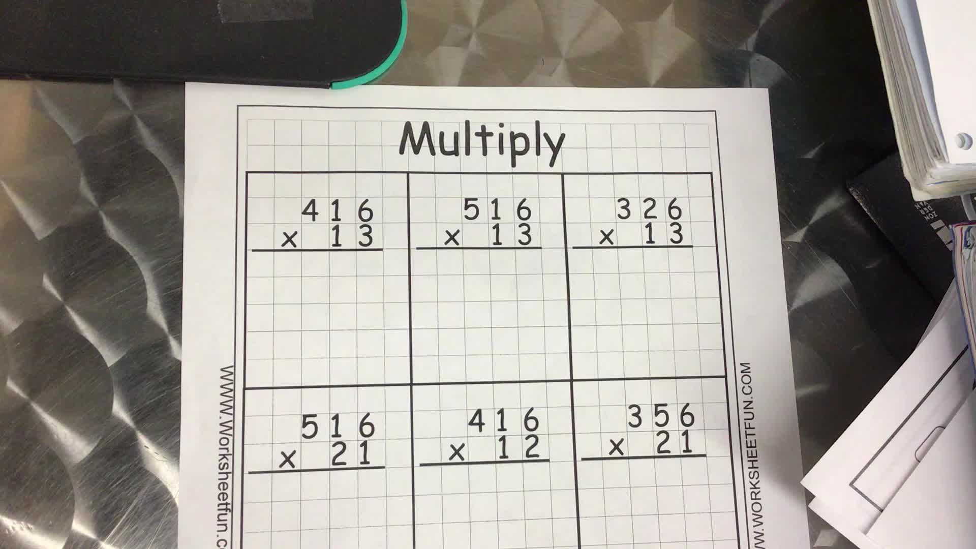 2 Digit Multiplication Problem CH. 3.2