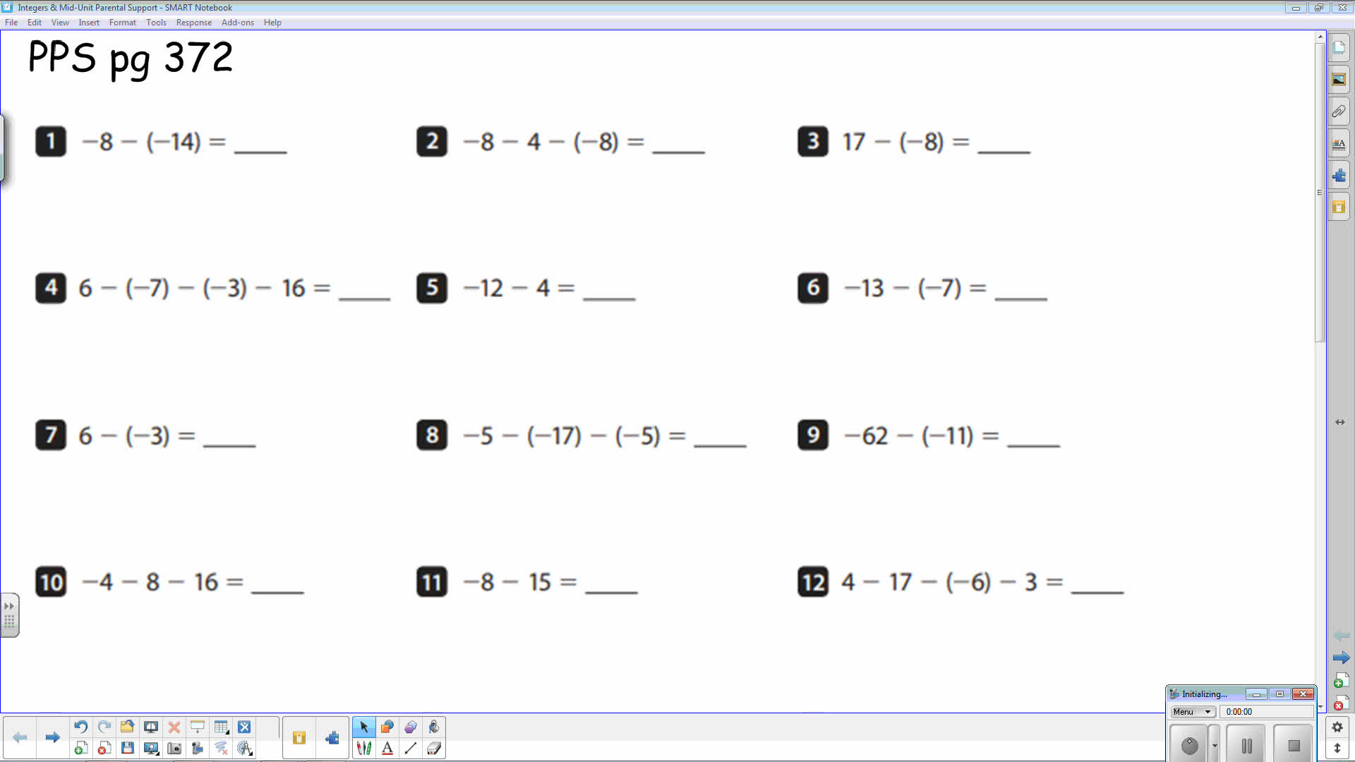 Integers Using Process and Rules