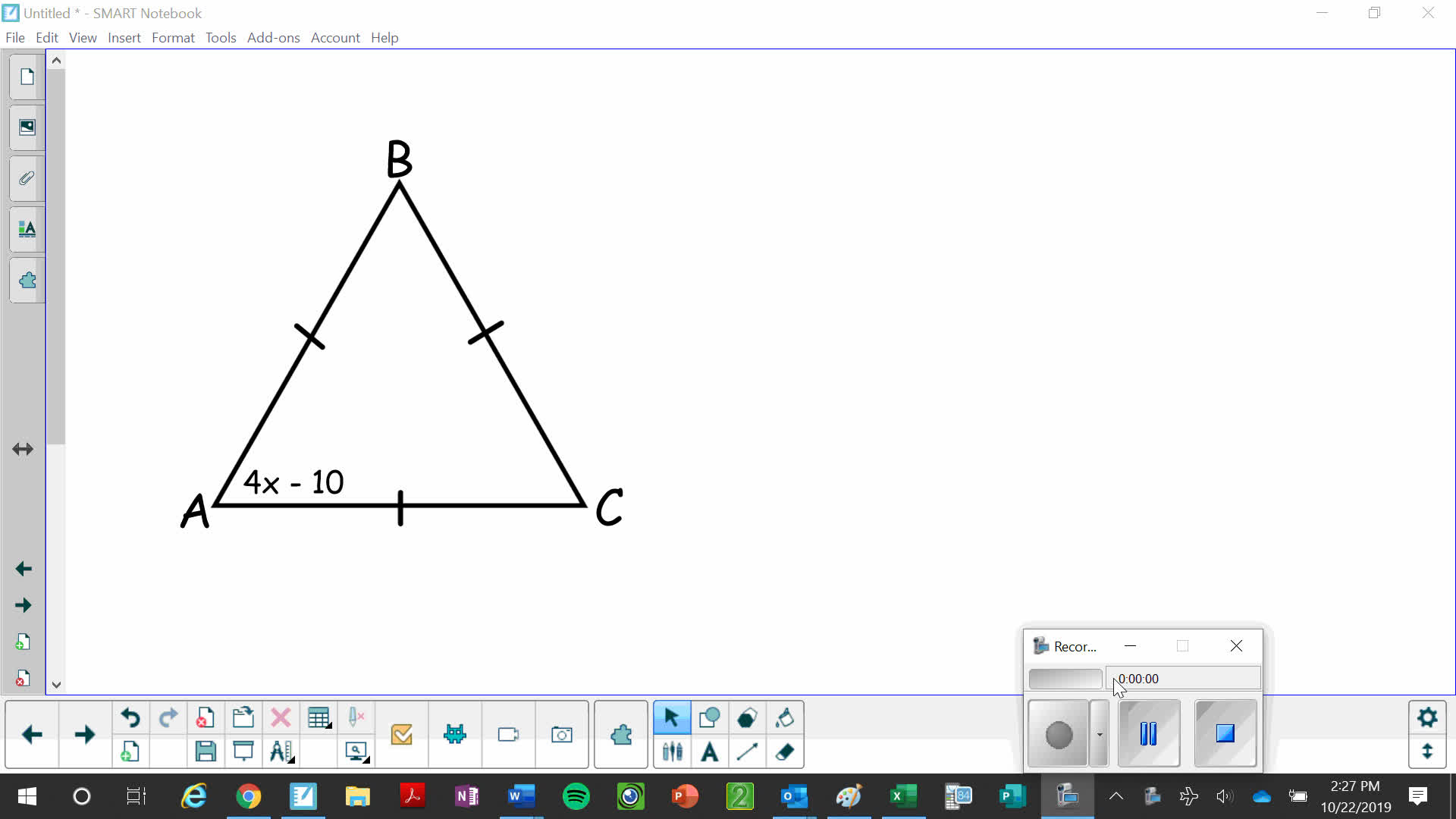 Angles in an Equilateral Triangle