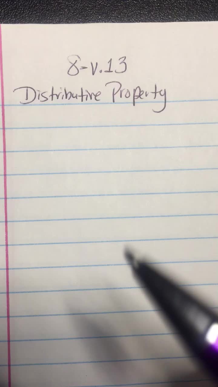 Distributive Property-Video1of2