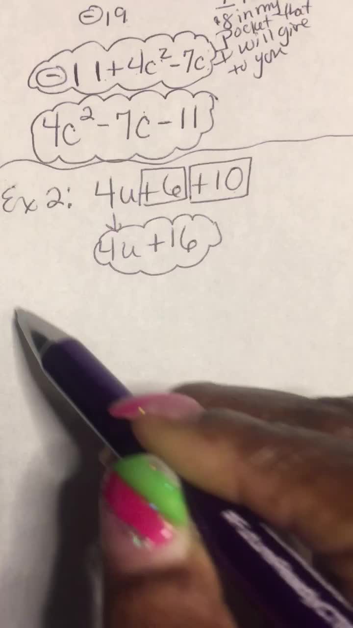 Combining Like Terms-Video2of3