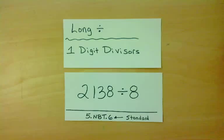 Long Division Algorithm With One Digit Divisors
