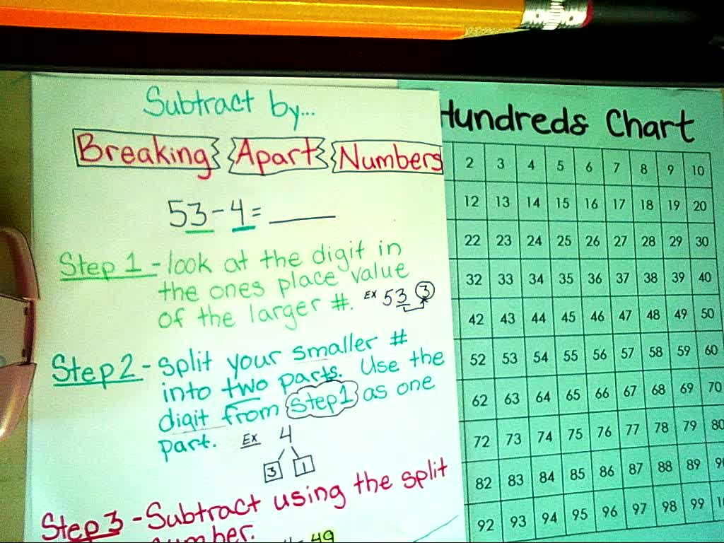 EnVisions Lesson 5.5 - Subtracting by Breaking Numbers Apart