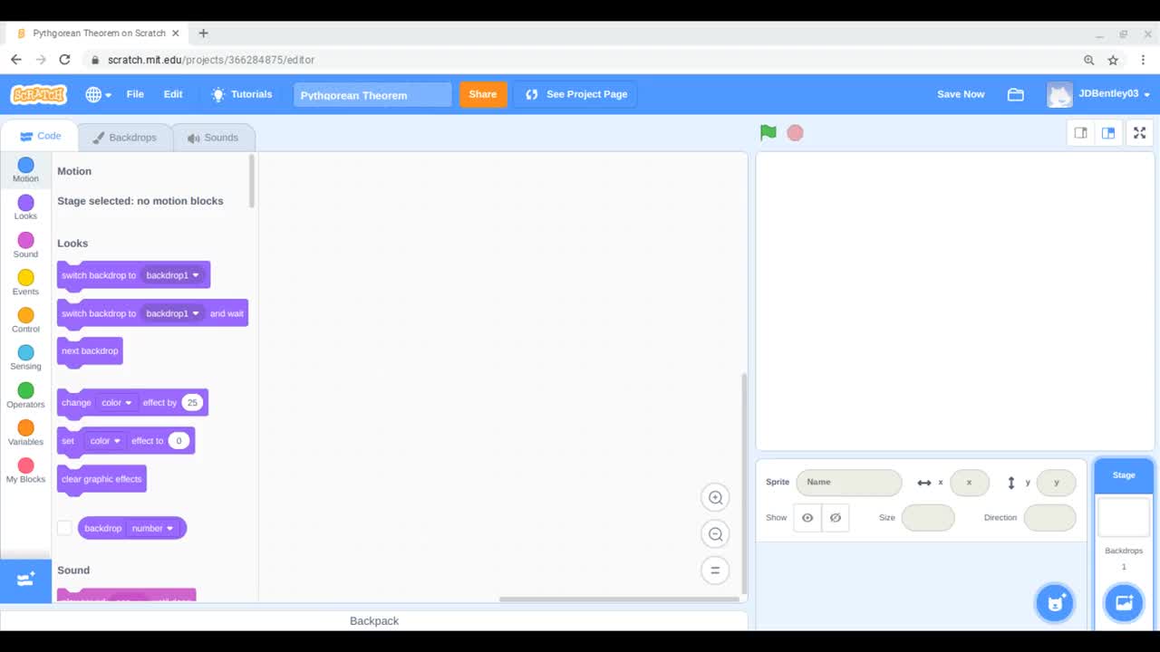 Pythagorean Theorem Scratch Video