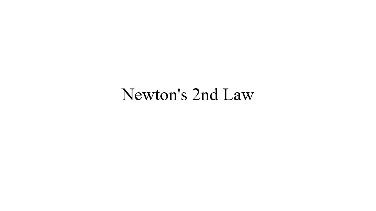 How to Find Acceleration Using Newton's 2nd Law