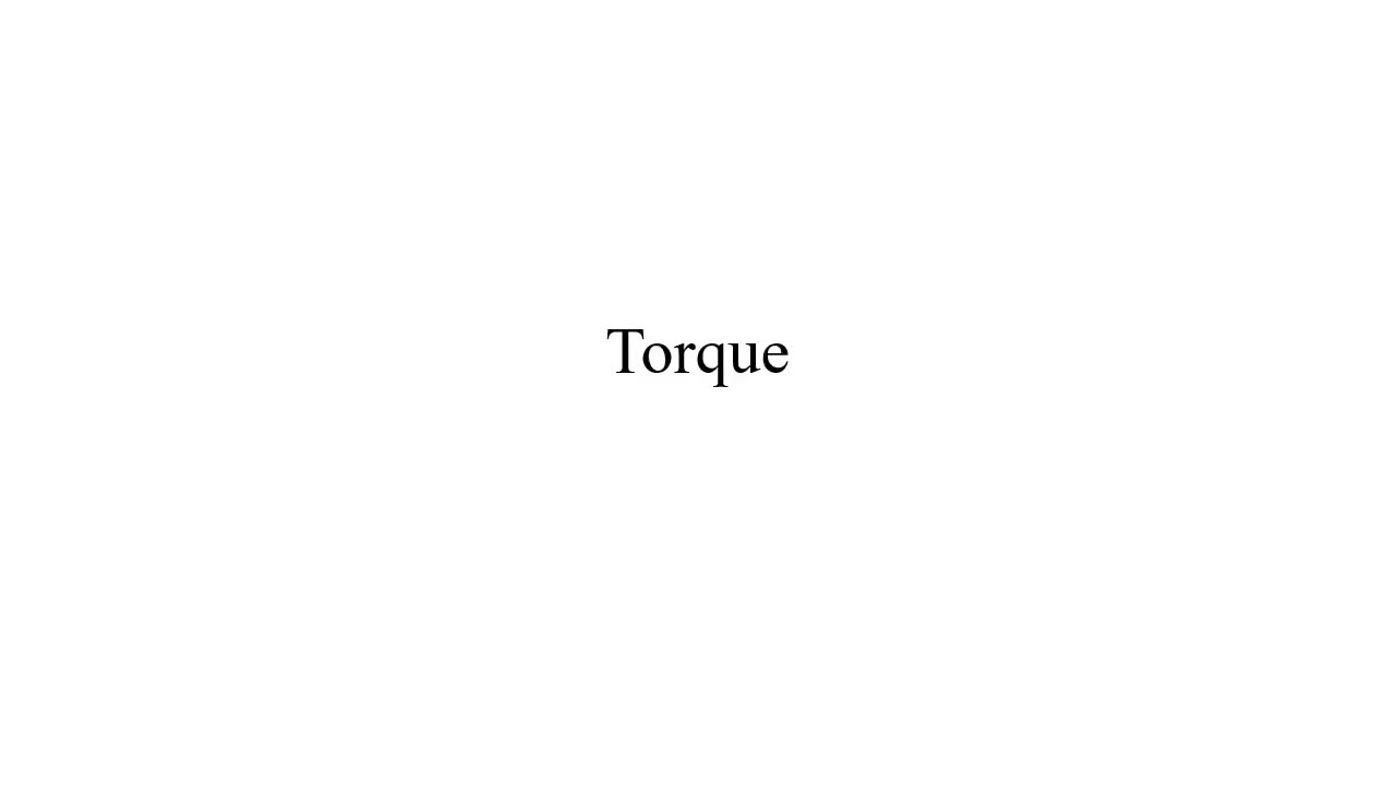 How to Find Torque