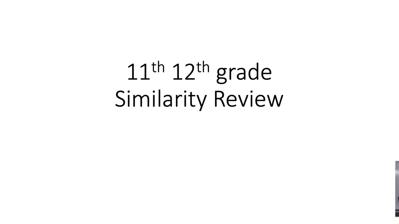 11th 12th Similarity Review