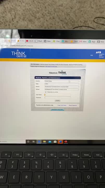 How To Login To Think Central