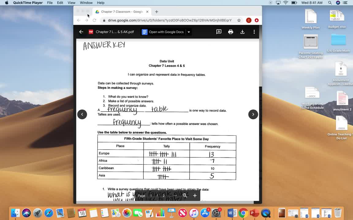 Chapter 7 Lessons 4 & 5