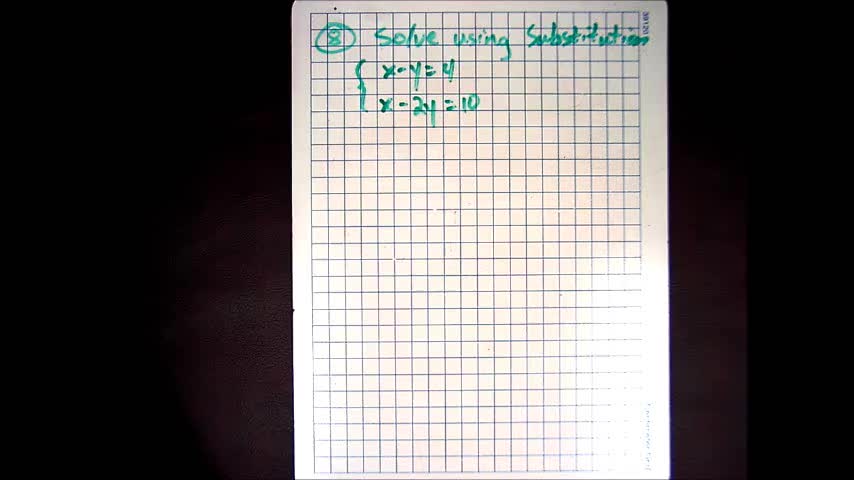 System of Equations (Substitution Method)