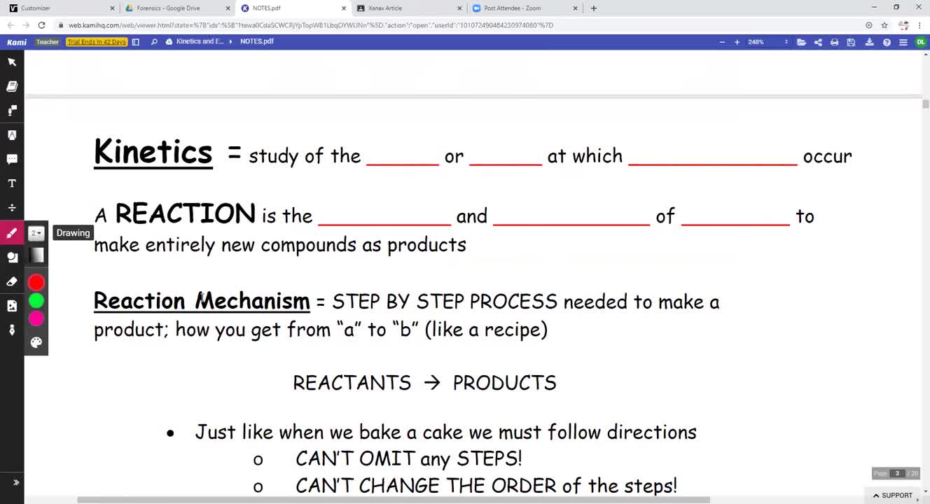 Kinetics and Equilibrium - Reaction Rates