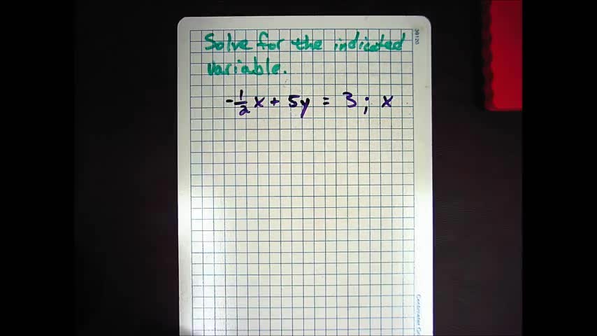 Solving For Indicated Variable (Hard)