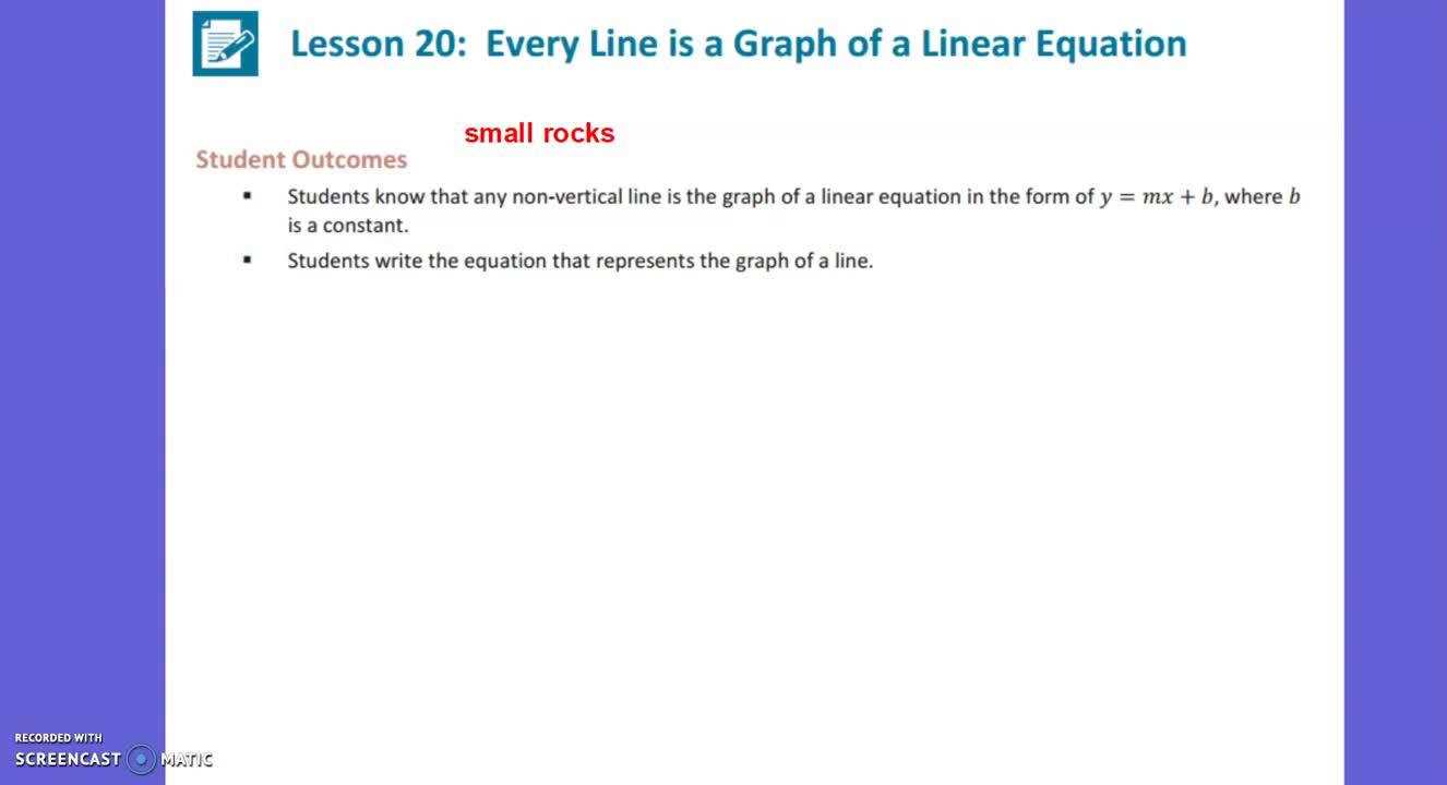 L20-Every Line is a Graph of a Linear Equation