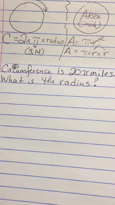 Circles-Circumference & Area-Video6of7