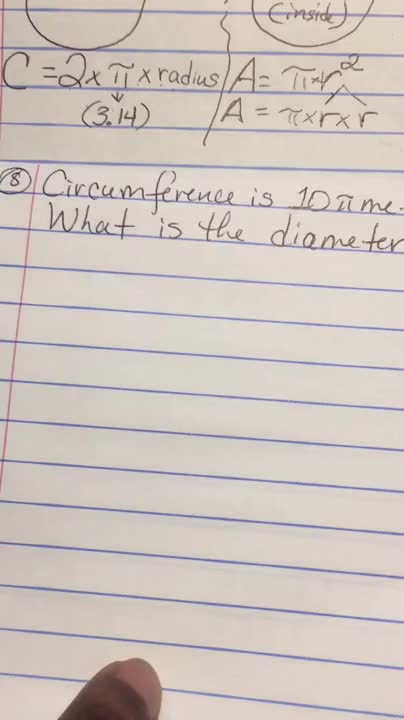 Circles-Circumference & Area-Video7of7
