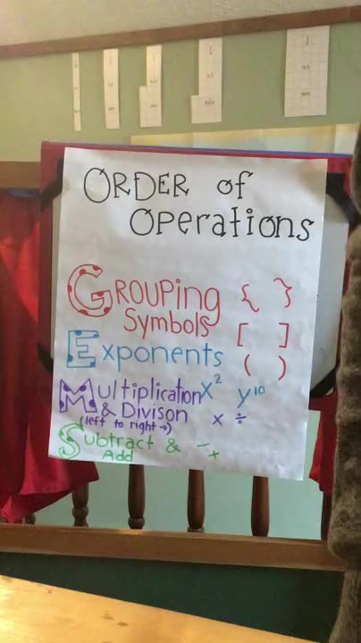 eLearning Lesson - Order of Operations 