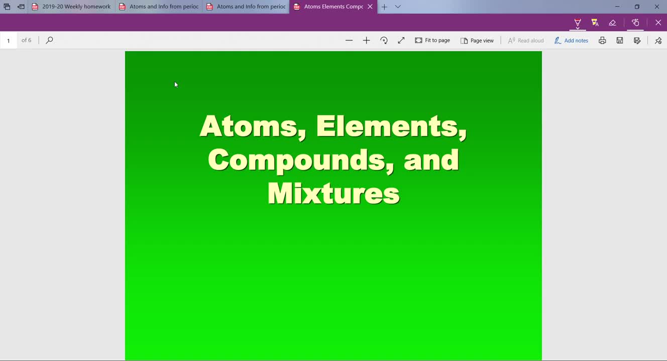 Atom-subatomic Particles