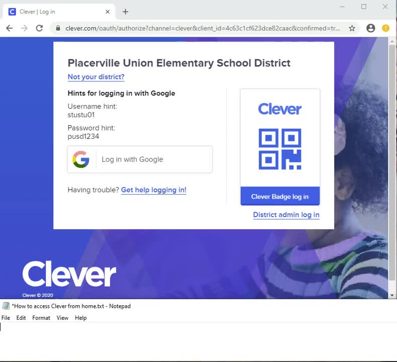 How PUSD Students Log Into Clever From Home.