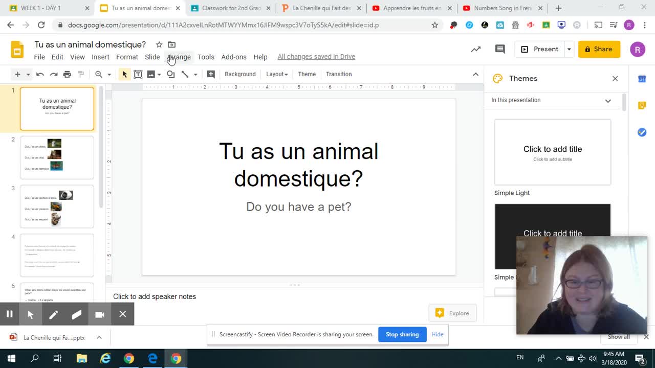 Les Animaux Domestiques