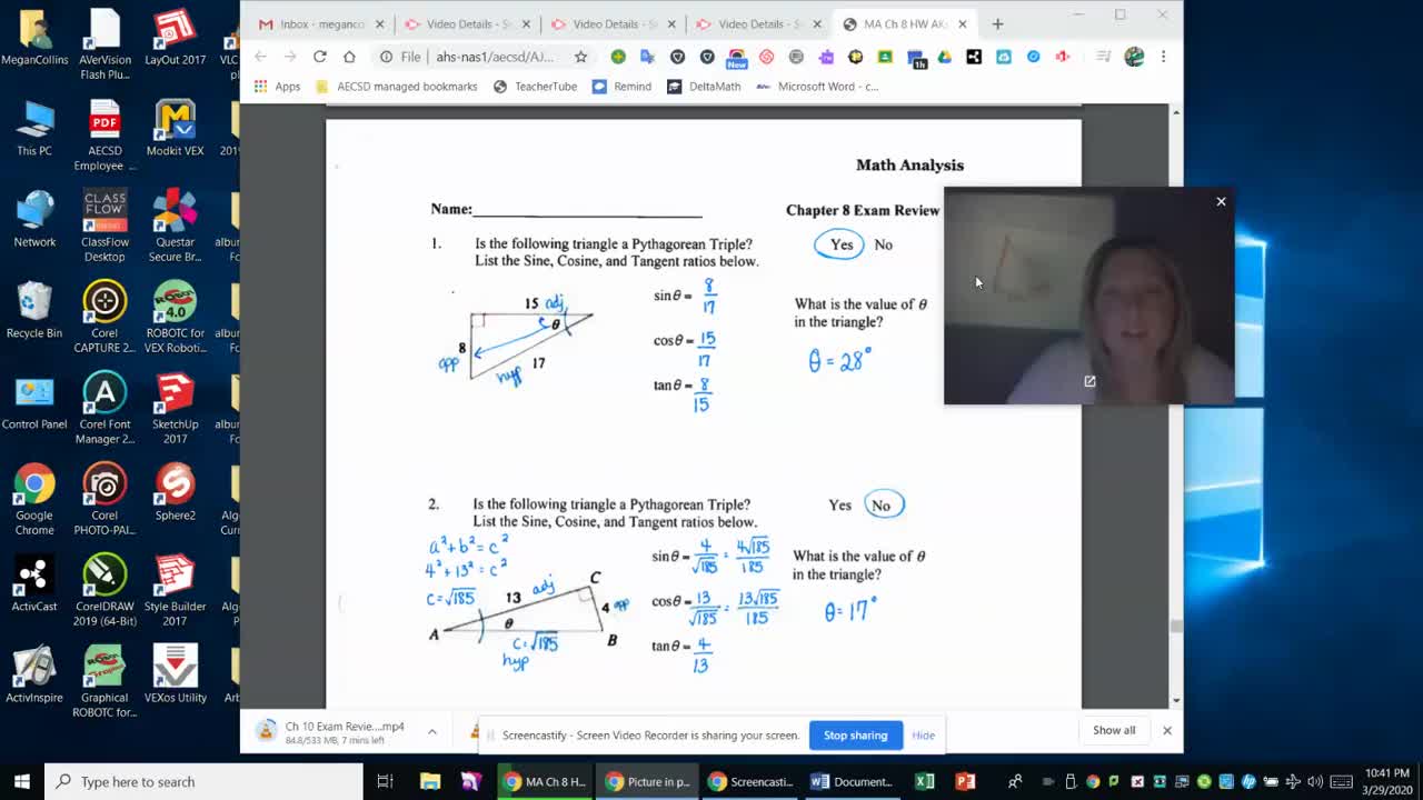 MA Ch 8 Exam Review