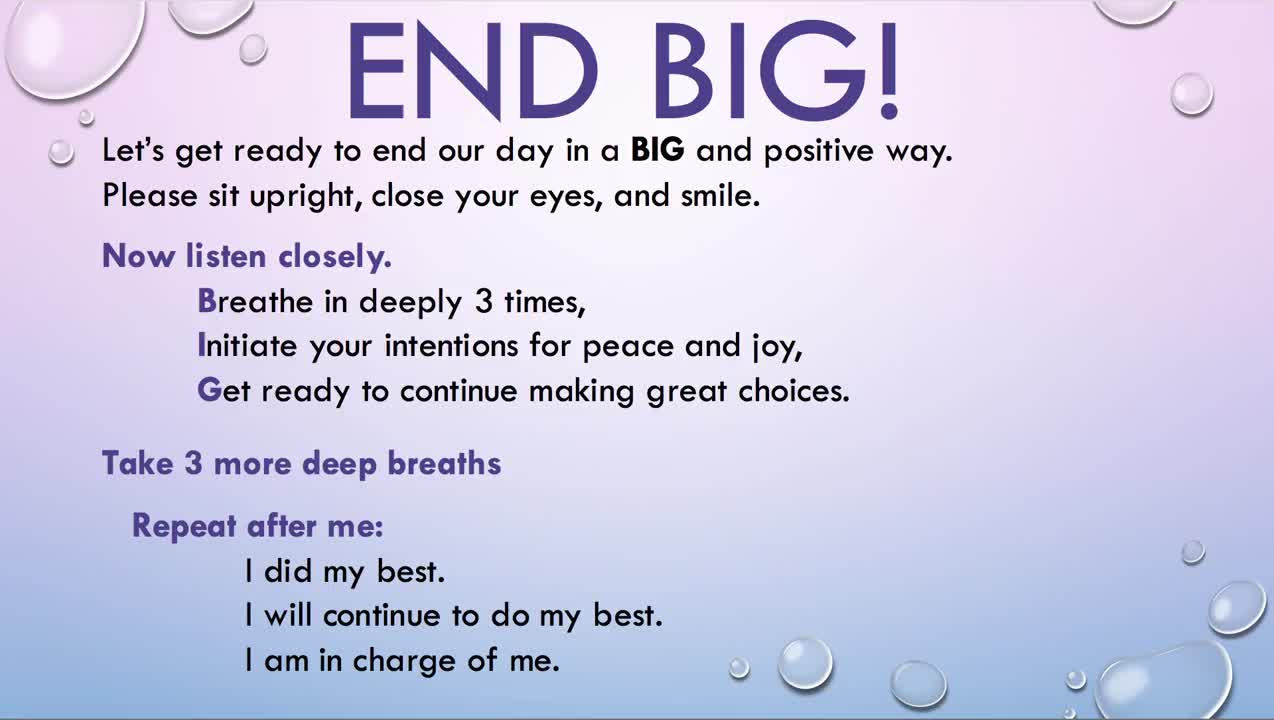 END BIG