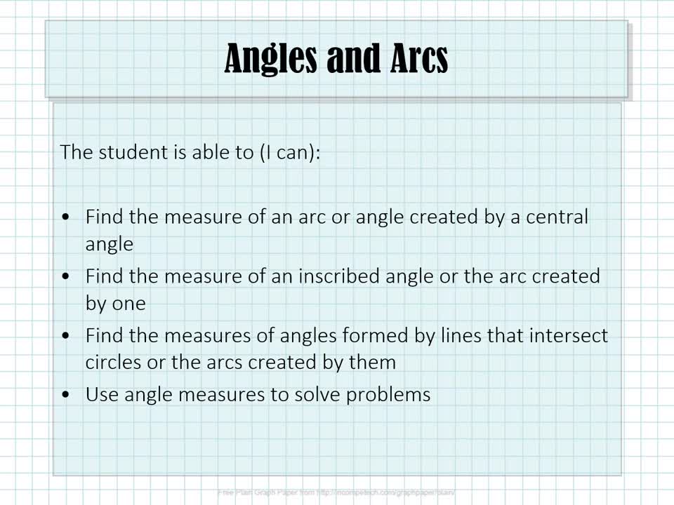 10.2 Angles and Arc (with Narration)