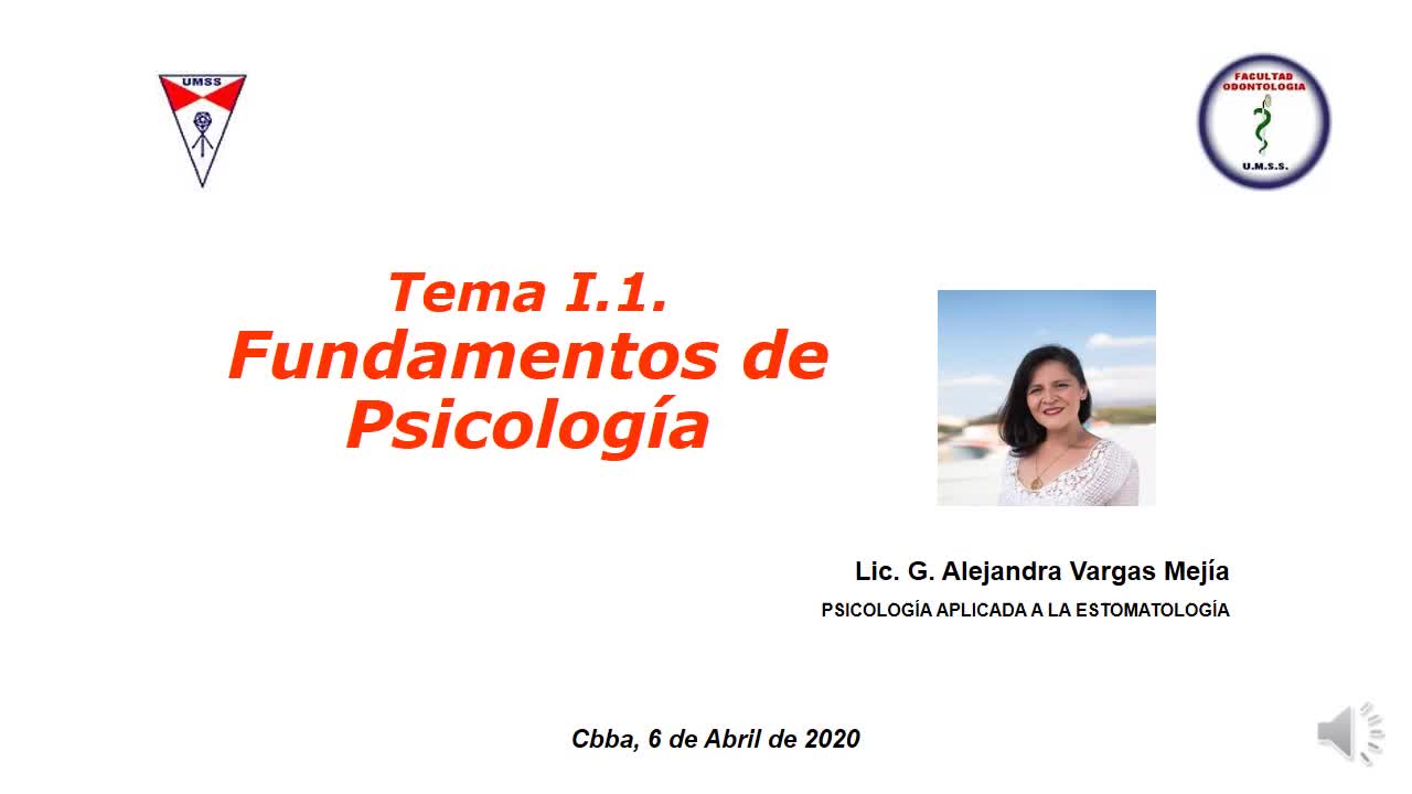 Tema I.1. Fundamentos de Psicologia