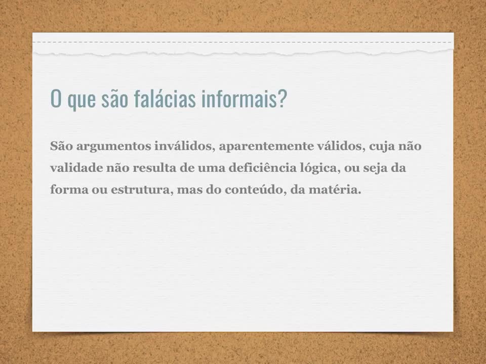 Falácias Informais