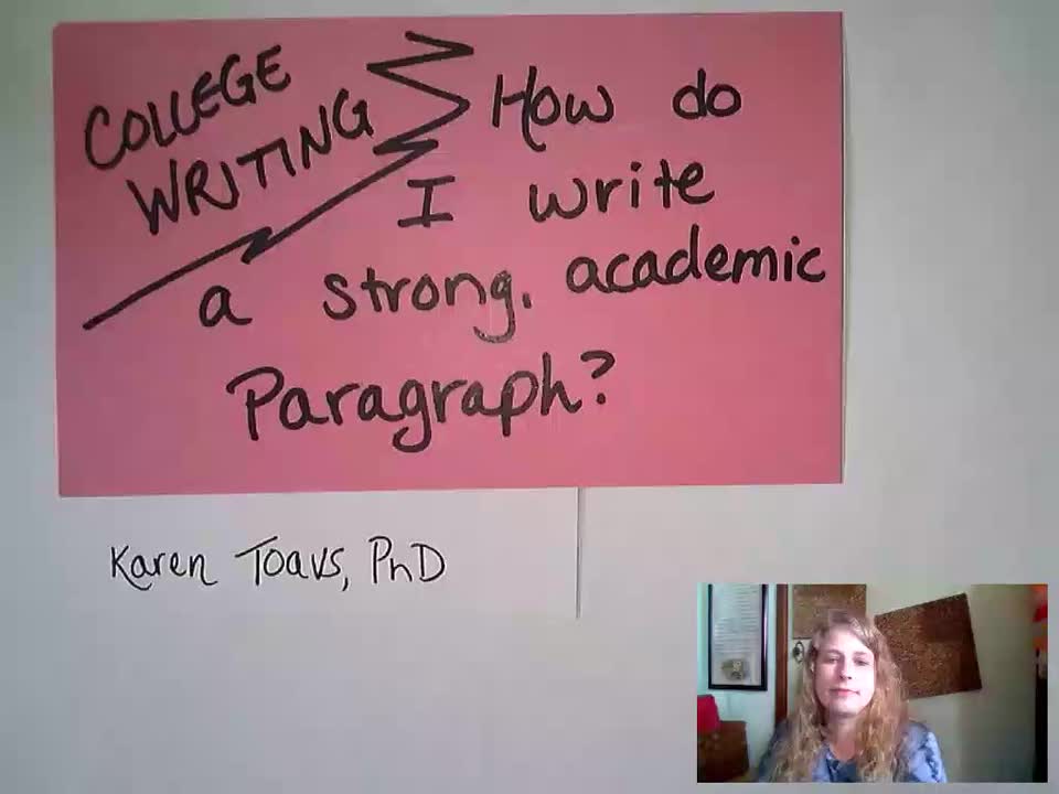 Toavs Teach: Writing an Academic Paragraph