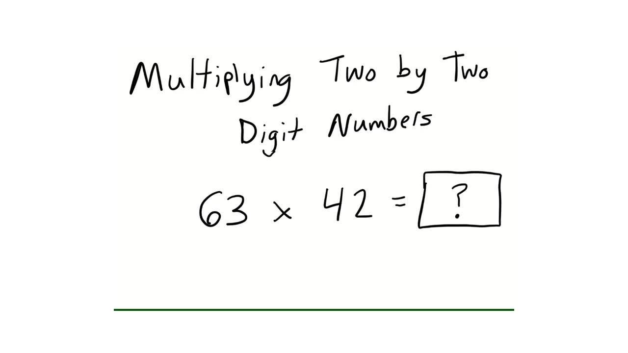 2 by 2 Digit Multiplication