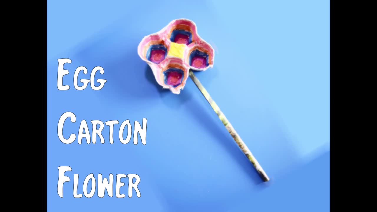 Egg Carton Flower