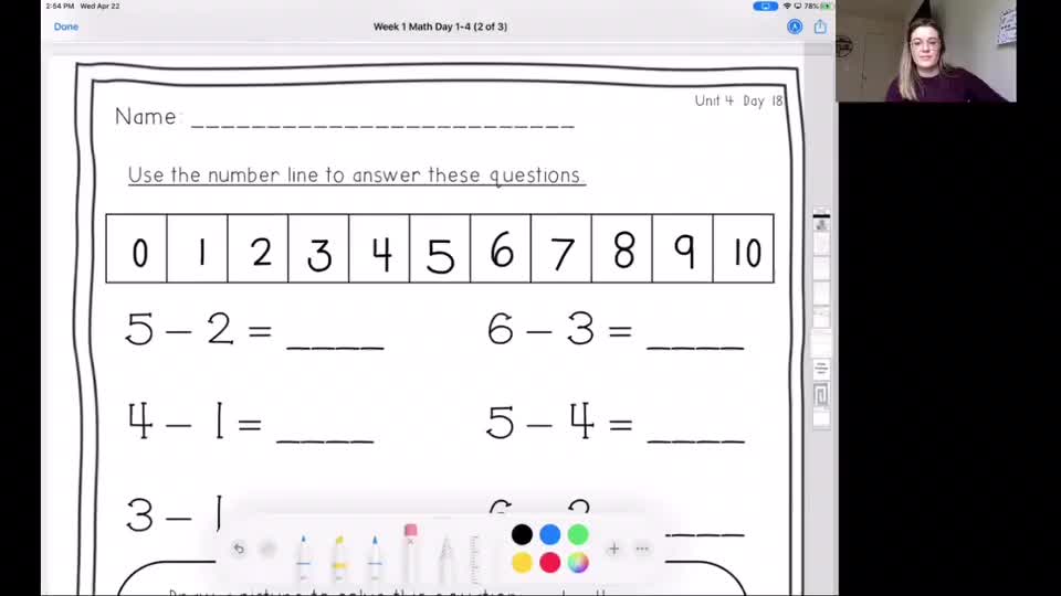 Day 4 Subtraction Lesson 2