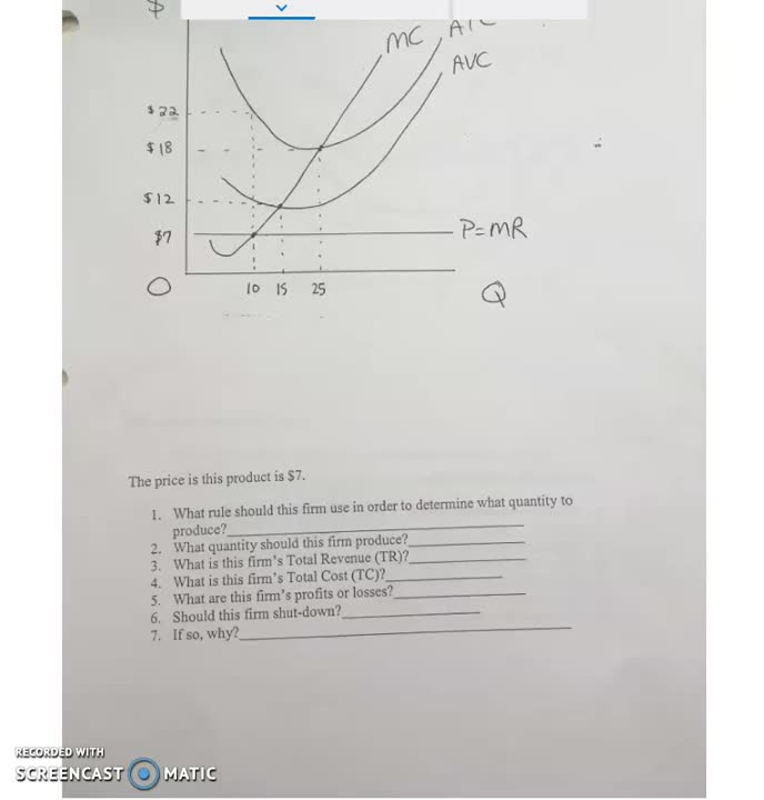 Profits and Losses Packet Key Page 1