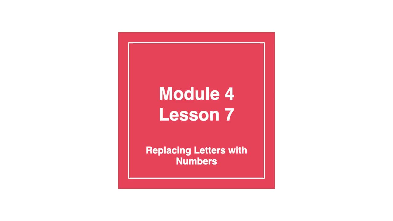 Module 4 Lesson 7