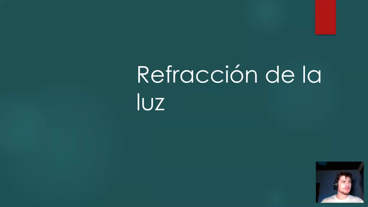 Refracción de la luz. Ley de Snell e índice de refracción