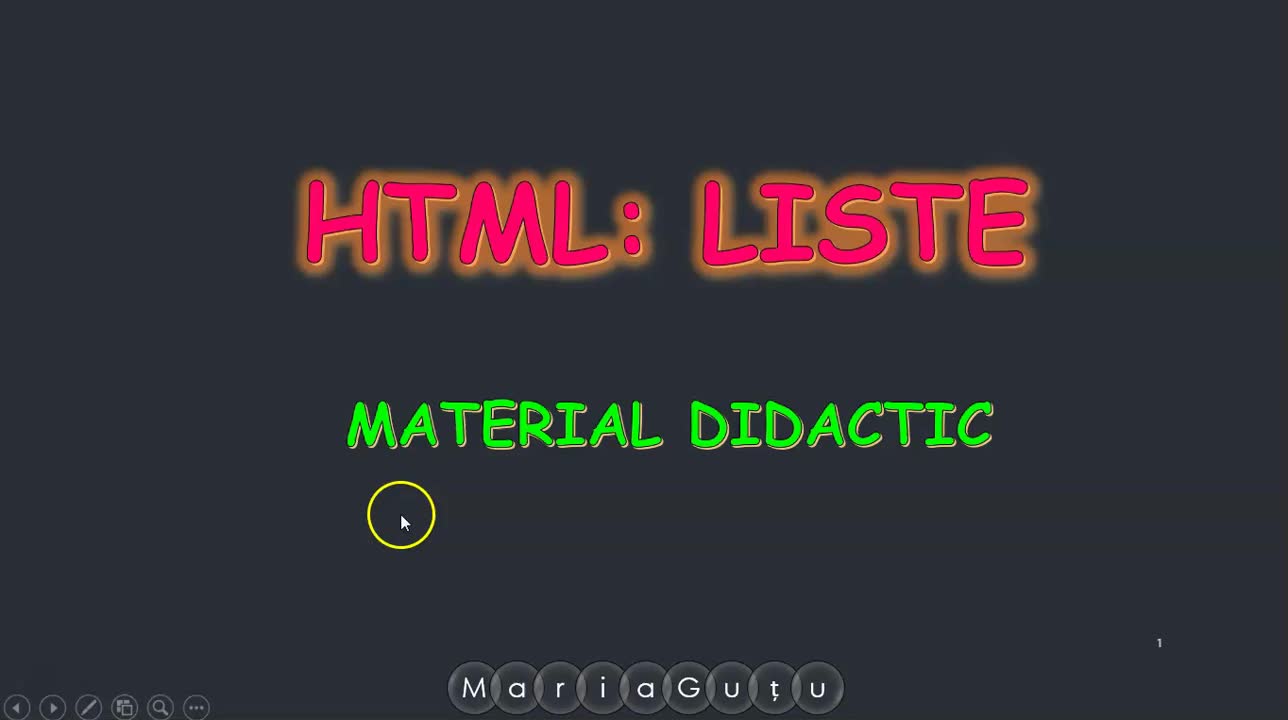 HTML Liste