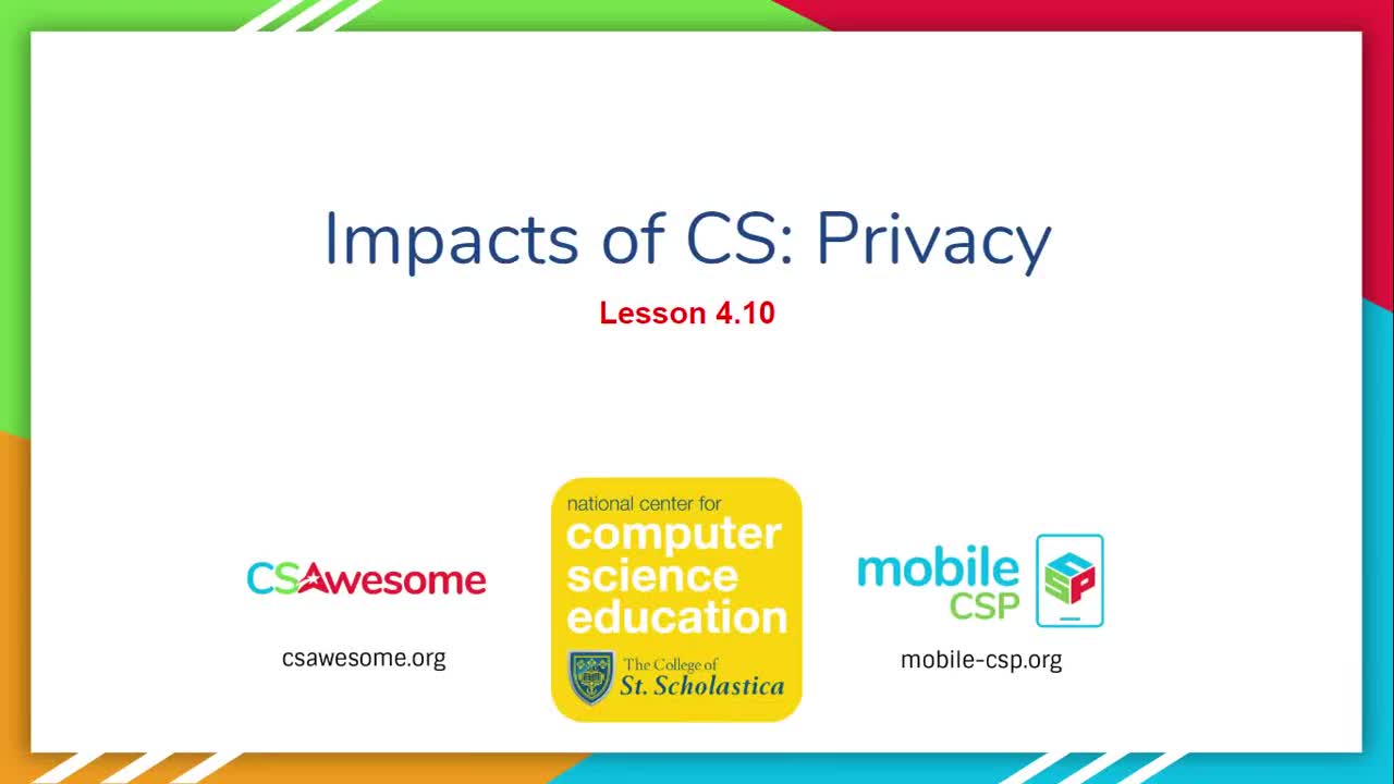 Impacts of CS: Privacy