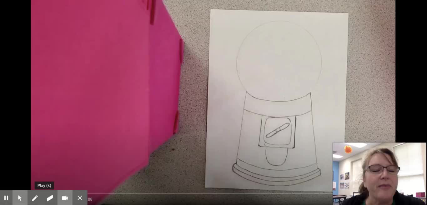 Gum Ball Machine Drawing