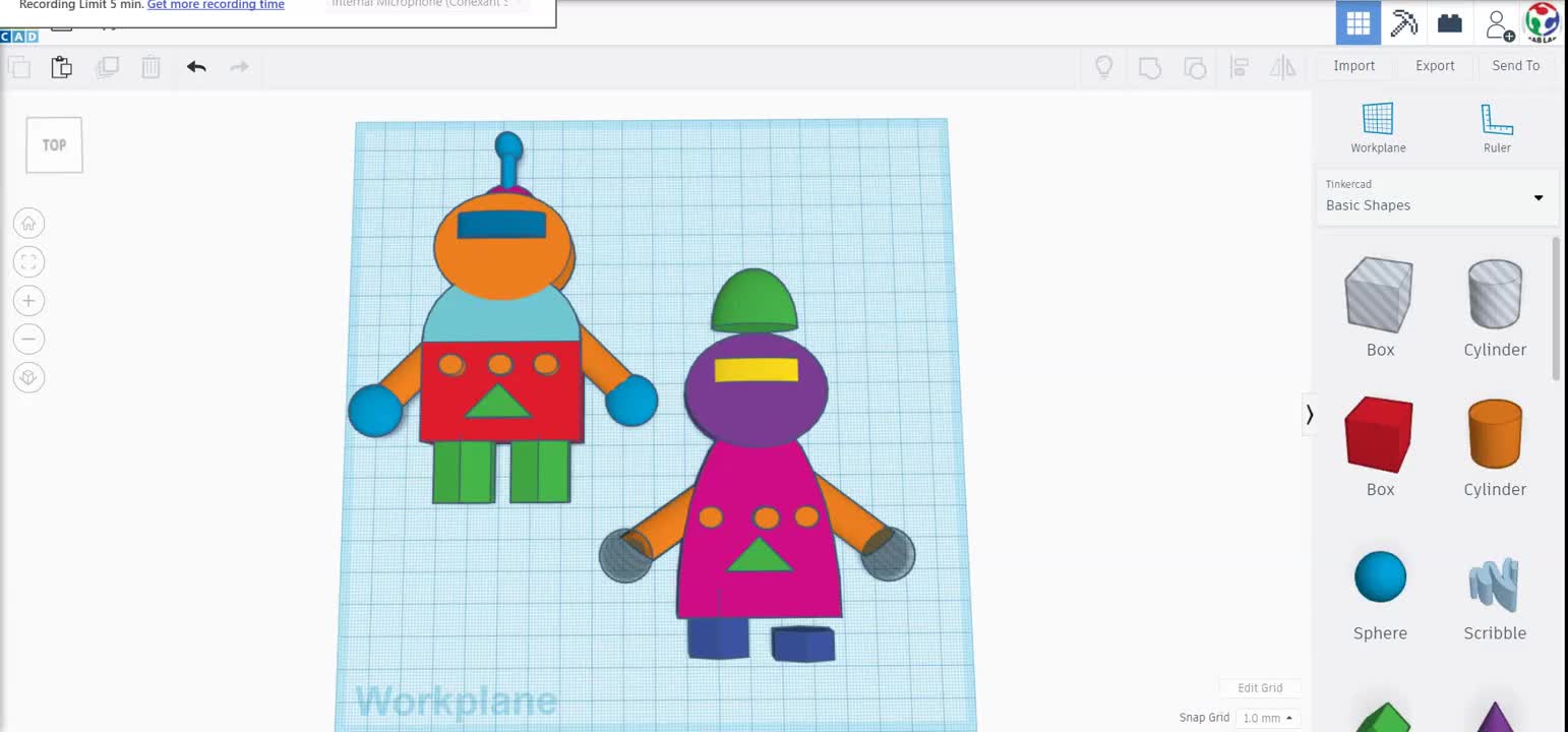 Mistakes Bot on Tinkercad 