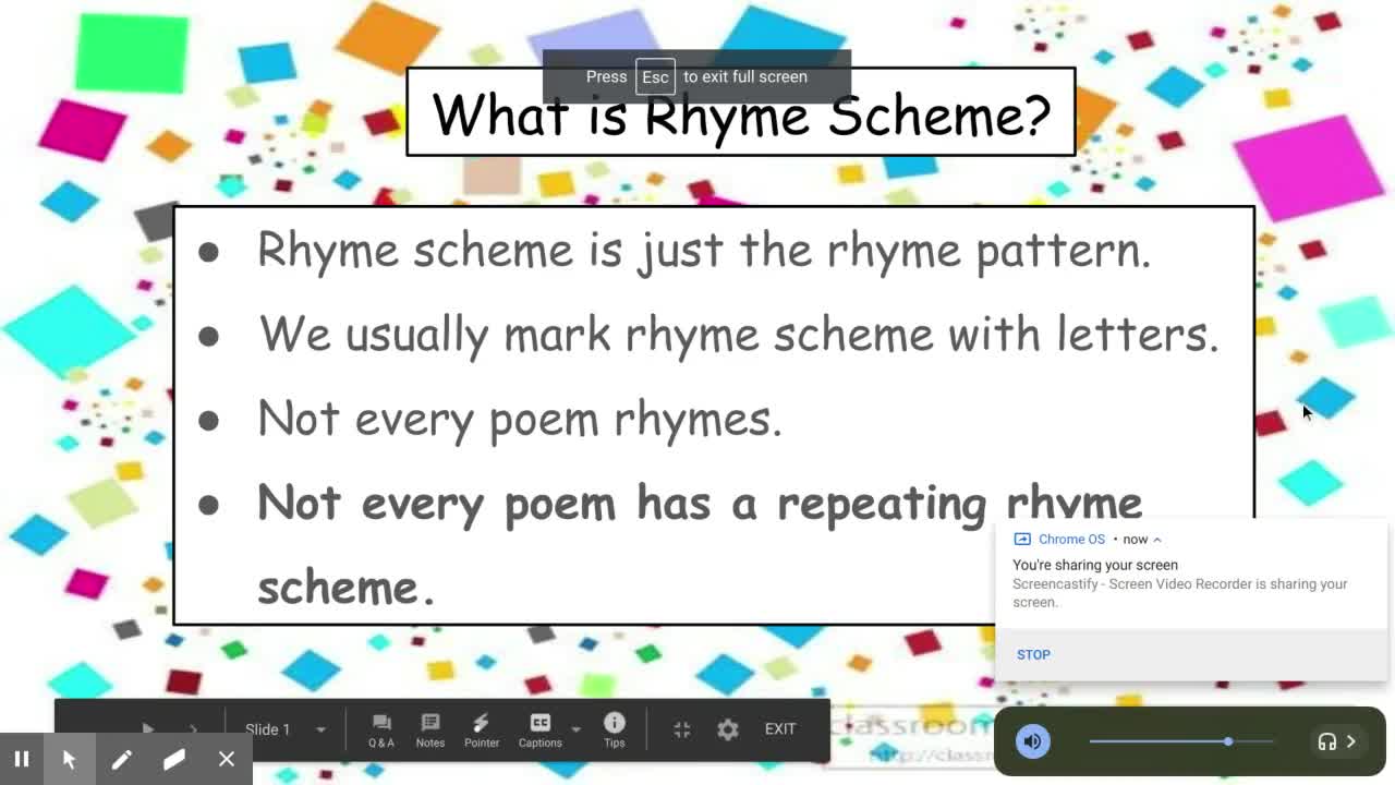 Rhyme Scheme