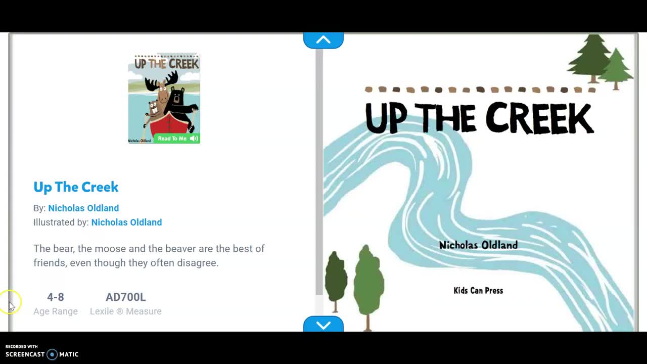 Up the Creek Read Aloud