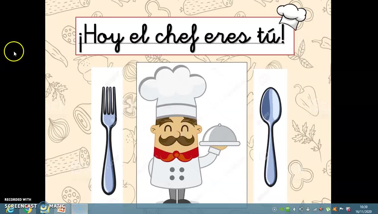 ¡Hoy el chef eres tu!