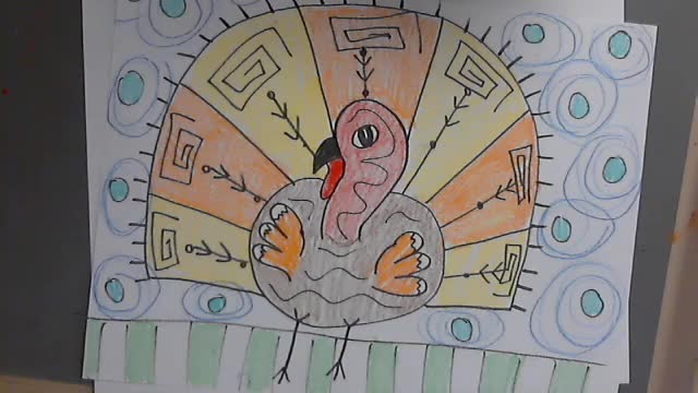 Draw a Turkey with Patterns