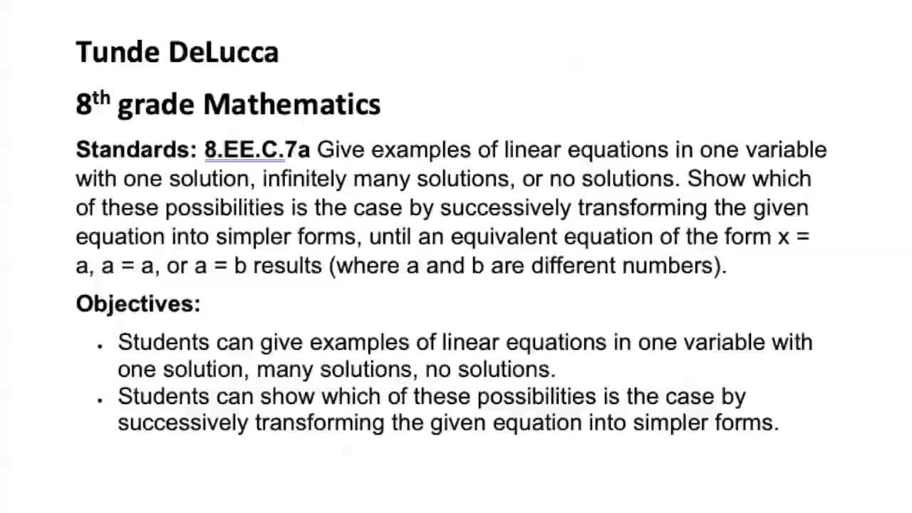DeLucca - Equation with Many Solutions