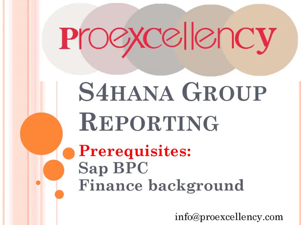 s4 hana group reporting